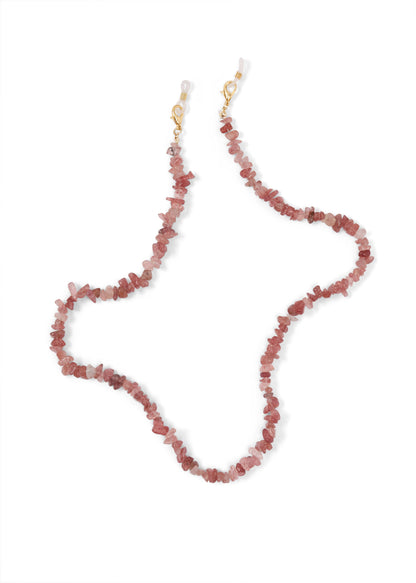 Eyeglass Chain with Pink Stones
